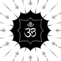 Glowing abstract digital art of Labh Pancham with sacred symbols concept as A glowing abstract digital art banner depicting sacred symbols of Labh Pancham surrounded by radiant lig Squre Set 2 vector