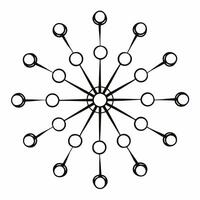 Glowing Abstract Financial Network concept as A creative digital art piece featuring a glowing network of financial connections symbolizing profits savings and spending The abstra Squre vector