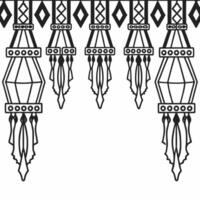 Glowing Diwali garlands with holographic lanterns and event streamers isolated with vibrant copy space concept as A vibrant copy space design featuring glowing Diwali garlands with Squre vector