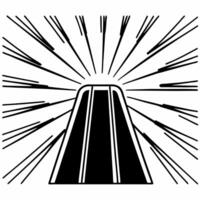 Glowing snowboarder jumping off a futuristic ramp with radiant effects concept as A glowing snowboarder soars off an abstract futuristic ramp leaving radiant trails of light behind Squre vector