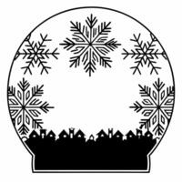 Glowing winter village with neon ice skaters concept as A radiant winter village is surrounded by neon colored ice skaters gliding across a frozen lake creating a futuristic and co Squre Set 2 vector