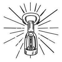 Holographic Champagne Bottle Opener concept as Wide shot of a holographic champagne bottle opener against a plain white background with copy space Camera captures the sleek futuri Squre Set 2 vector
