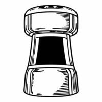 Holographic Champagne Bottle Cork concept as Medium shot of a holographic champagne bottle cork against a plain white background with copy space Camera highlights the sleek futuri Squre Set 2 vector