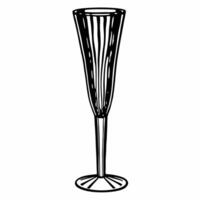 Holographic Champagne Flute Splash concept as Close up of a holographic champagne flute with a glowing liquid splash set against a plain white background with copy space Camera em Squre vector
