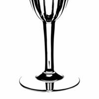 Holographic Champagne Flute Stem concept as Close up of a holographic champagne flute stem against a plain white background with copy space Camera emphasizes the intricate hologra Squre Set 2 vector