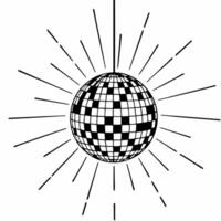 Holographic Disco Ball concept as Close up of a holographic disco ball emitting glowing light beams against a plain white background with copy space Camera captures the mesmerizin Squre Set 2 vector