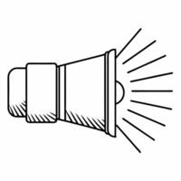 Holographic megaphone with glowing speech symbols white background concept as A holographic megaphone with glowing speech symbols emanating from it floating on an isolated white ba Squre vector
