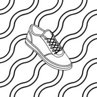 Illustrate floating digital lines arranged in crisp diagonals isolating white negative space for a polished brand template concept as Construct progressive arcs offset by emptiness Squre vector