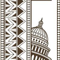 Incorporate unique ethnic patterns using handcrafted artifacts ideal for commercial applications such as merchandise packaging or branding concept as Blend tribal lines and authent Squre vector