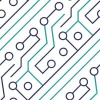 Infuse AI inspired cyber paths into seamless tile layouts integrating luminous neon accents and crisp white spacing concept as Focus on futuristic connectivity elements shaping sea Squre vector