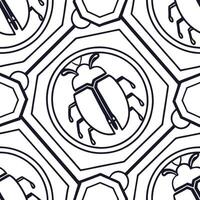 Innovative seamless pattern blending dynamic cyber elements with structured digital motifs in tiled format and isolated whitebalance for bold aesthetics concept as Dynamic digital Squre vector