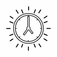 Isolated Cyber Monday sale clock with glowing countdown timer concept as A futuristic glowing sale clock with a Cyber Monday countdown timer isolated on a white background This de Squre vector