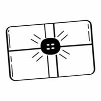 Isolated gift card with glowing Cyber Monday discount icon concept as A sleek gift card icon with a glowing Cyber Monday discount icon isolated on a white background The design is Squre vector