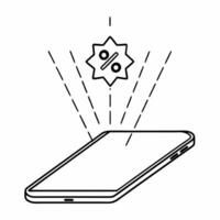 Isolated glowing digital wallet with floating Cyber Monday discount icon concept as A glowing digital wallet with a floating Cyber Monday discount icon isolated on a white backgrou Squre vector