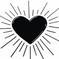 Isolated glowing heart icon symbolizing compassion and equality for Human Rights Day concept as A of a glowing heart isolated on a white background symbolizing compassion lo Squre vector