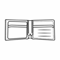 Isolated Wallet and Financial Graph concept as A design featuring an open wallet with a financial graph isolated on a white background The image represents spending savings Squre vector