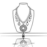 Labh Pancham diya and floral design with isolated white background concept as A minimalist abstract featuring a Labh Pancham diya and a floral design both isolated on a whit Squre vector
