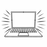 Laptop with floating Bhai Dooj symbol concept as A modern laptop with two holographic Bhai Dooj symbols hovering above the keyboard The glossy glow contrasts against the white bac Squre vector