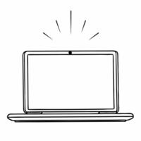 Laptop with holographic price tag and Cyber Monday banner concept as A sleek glossy laptop floating on a white background with a glowing holographic price tag and Cyber Monday bann Squre vector