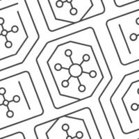 Layer geometric VR circuits on seamless virtual tiles ensuring minimal white contrast for futuristic digital branding concept as Convey an AI driven VR inspired look with balanced Squre vector