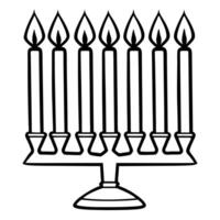 Macro of futuristic menorah candles with neon flames flickering concept as A detailed macro shot of futuristic Hanukkah candles with neon flames flickering capturing the modern glo Squre vector