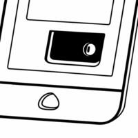 Macro shot of glowing digital wallet icon for Cyber Monday concept as A macro close up shot of a glowing digital wallet icon on a futuristic screen representing Cyber Monday purcha Squre vector