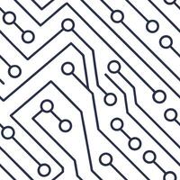 Modern techno circuits tile design featuring clean electronic lines and intricate circuit diagrams isolated white balance digital minimalism concept as Clean digital design fuses e Squre vector