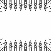 Plain beige background with subtle embossed Hanukkah candles copy space concept as A plain beige background featuring subtle embossed Hanukkah candles leaving ample copy space in t Squre vector