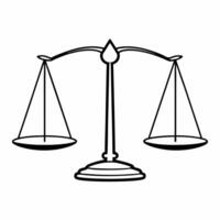 Plain soft yellow background with glowing justice scales copy space for equality and law concept as A plain soft yellow background featuring glowing scales of justice in the center Squre vector