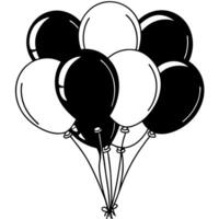 Plain White Balloon Cluster concept as A plain white background with a cluster of colorful balloons representing the joy and celebration of New Year 2026 The camera focuses on the Squre vector