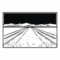 Plain white snowy field with distant mountains and copy space concept as A vast plain snowy field stretches into the distance with mountains in the background and a large area of o Squre vector