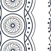 Produce deep learning tile repeats combining fluid fractal lines subtle geometric accents and white negative space for visually innovative brand campaigns concept as Mix swirling f Squre vector