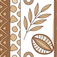 Produce seamless tile patterns based on traditional crafts from various cultures combining natural textures and earthy tones for a rustic look Clean vector