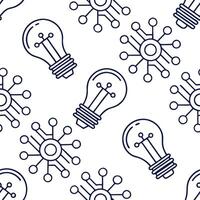 Produce seamless tile patterns using futuristic technology motifs integrating digital patterns circuits and neon lights for modern branding solutions concept as Combine neon lights Squre vector