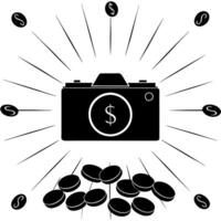 Radiant abstract art of Labh Pancham financial prosperity with digital coins concept as A glowing abstract digital art banner representing financial prosperity during Labh Pancham Squre Set 2 vector
