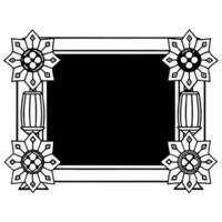 Rangoli and Sparkler Wave Border with Copy Space concept as A dynamic border frame featuring a flowing Rangoli pattern paired with sparkler wave designs leaving ample copy space in Squre vector