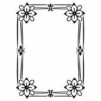 Rangoli and Floral Border with Copy Space concept as A beautiful border frame featuring intricate Rangoli patterns combined with floral designs leaving ample copy space for persona Squre vector