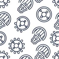 Shape futuristic mosaic patterns combining stylized tech icons and circuit inspired lines on pristine white backgrounds for advanced brand marketing concept as Integrate futuristic Squre vector