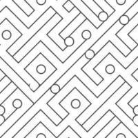 Showcase high tech circuit runs with minimal shading layering lines for a white balanced mosaic tile design concept as Convey advanced microchip influence via refined shapes and lu Squre vector