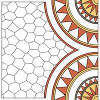 Showcase isolated elements harmonize maasai tribal vibe craft cohesive tile layout with vibrant transitions Clean vector