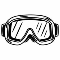 Ski goggles icon isolated on white background concept as A pair of ski goggles vectorized and isolated on a white background The clean and sharp design makes this element ideal fo Squre vector