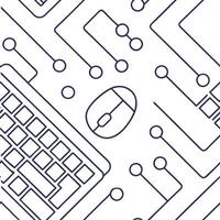 Sleek digital matrix seamless pattern featuring minimalistic data grids and subtle circuit motifs in isolated whitebalance ambiance concept as Minimalistic data grids and subtle ci Squre vector