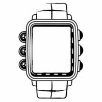 Smartwatch with Holographic Dollar and Euro Signs concept as A smartwatch with holographic icons of dollar and euro signs floating above the watch face isolated on a white backgrou Squre vector