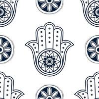Streamline repetitive design integrate hamsa mandala fusion accent mosaic design for brand consistency Clean vector