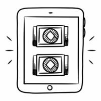 Tablet with Bhai Dooj hologram concept as A sleek tablet displaying two holographic elements symbolizing Bhai Dooj The elements are floating near the screen glowing brightly with Squre Set 2 vector