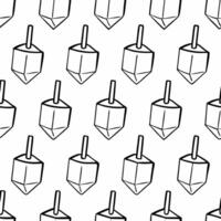 Watercolor Hanukkah dreidels made from bamboo on seamless tile background concept as A seamless tile pattern featuring Hanukkah dreidels made from eco friendly bamboo in watercolor Squre vector