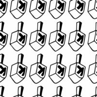 Watercolor Hanukkah dreidels made from eco wood on seamless tile background concept as A seamless tile pattern featuring Hanukkah dreidels made from eco friendly wood in soft water Squre vector