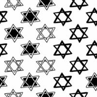 Watercolor tiles showcasing Hanukkah stars with natural ink on recycled paper concept as A seamless watercolor tile background featuring Hanukkah stars drawn with natural ink on re Squre vector
