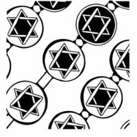 Watercolor tiles featuring Hanukkah gelt made from biodegradable materials concept as A seamless watercolor tile pattern featuring Hanukkah gelt made from biodegradable materials r Squre vector