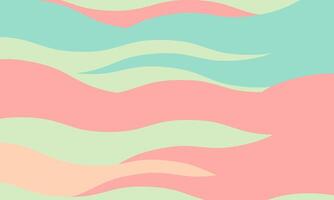 Abstract pastel wave pattern. Soft, flowing lines in calming colors create a serene and modern design, perfect for backgrounds, websites, or branding. Evokes feelings of tranquility and optimism. vector